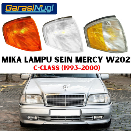 Mercedes W202 Lampu Sein Kuning Putih Sen Depan Turn Signal Mercy Cibo C180 C240