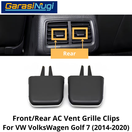 Front Air Conditioner Grill VW VolksWagen Golf 7 Tab Vent Slider Tab Clip Pegangan Klip Kisi-Kisi AC  2014-2020