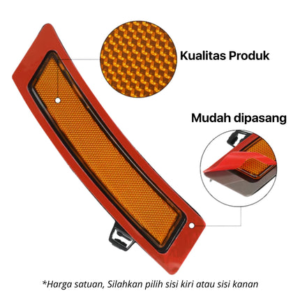 Reflector BMW E70 LCI Side Mata Kucing Trim Samping Front Bumper X5