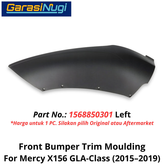 Front Bumper Mercy X156 Trim Moulding Penutup Bemper Depan Mercedes GLA 15-19
