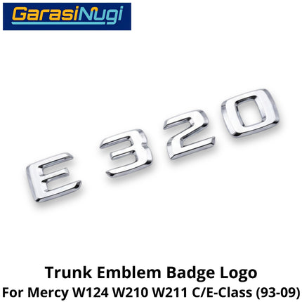Rear Trunk Lid Mercy W124 W210 W211 E320 Emblem Logo Bagasi Belakang Mercedes C200 230E 300E E230