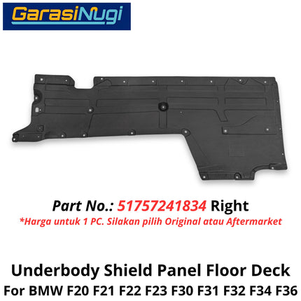 Underfloor Panelling For BMW F20 F22 F30 F32 F36 Shield Floor Deck Cover Pelindung Bawah Bodi 320 420