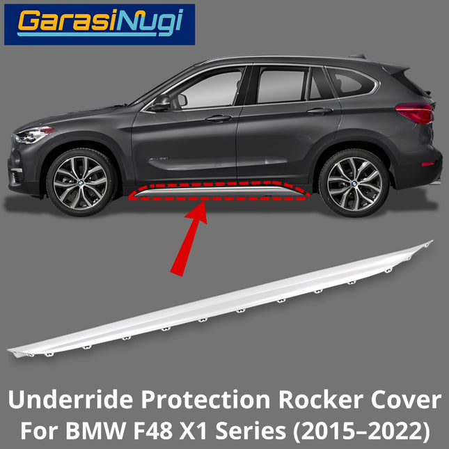 Underride Protection For BMW F48 Rocker Cover Trim Panel Pelindung Bodi Samping Bawah X1 15-22