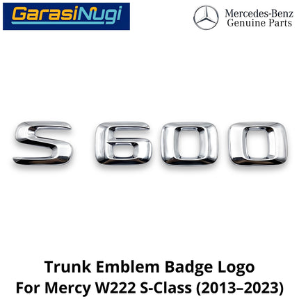 Rear Trunk Lid Mercy W222 S600 Emblem Logo Bagasi Belakang Original Mercedes-Benz