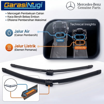 Mercedes W223 Wiper Frameless Kit Original Magic Vision Control Front Window S450 S63