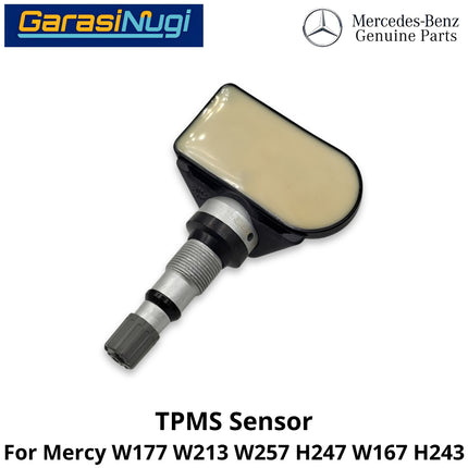 Tire Pressure Mercy W177 W213 W257 H243 Monitoring System TPMS Sensor Tekanan Udara Ban Mercedes A200 E200 CLS GLA