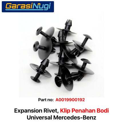 Expansion Rivet Universal Mercedes A0019900192 Sekrup Klip Baut Bodi