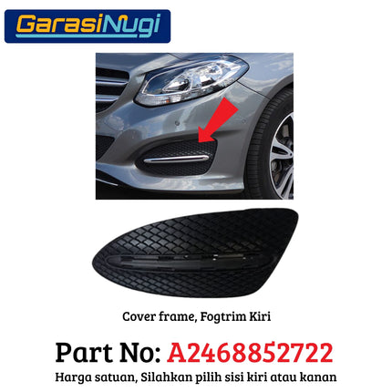 Fog Trim For Mercedes W246 Cover Lampu Kabut Garnish Moulding B180 B200