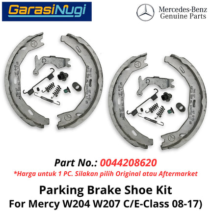 Rear Hand Brake Mercy W204 W207 Shoe Kit Kampas Rem 0044208620 Belakang Mercedes C200 E250