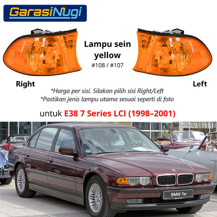 BMW E38 Lampu Sein Kuning Putih Sen Depan Turn Signal 730 1997-2001