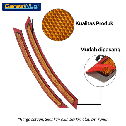 Reflector BMW F15 Mata Kucing Trim Samping Front Side Bumper X5