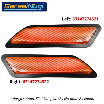 Reflector BMW F30 Mata Kucing Side Trim Samping Front Bumper 320 325