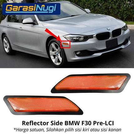 Reflector BMW F30 Mata Kucing Side Trim Samping Front Bumper 320 325