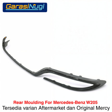 Rear Chrome For Mercy W205 Pre-Facelift Garnish Moulding Bemper Belakang C250 C300
