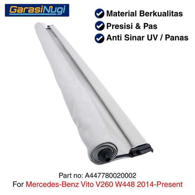 Roller Blind For Mercy VITO V260 W448 Sunroof Curtain Assembly Tirai Penutup 2014 - Present