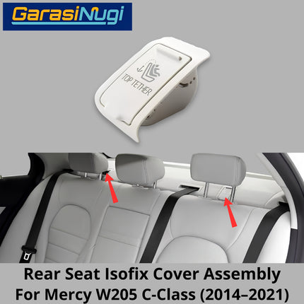 Car Seat ISOFIX Mercy W205 Switch Cover Assembly Penutup Saklar Kursi Anak Belakang Atas Mercedes C200 C300