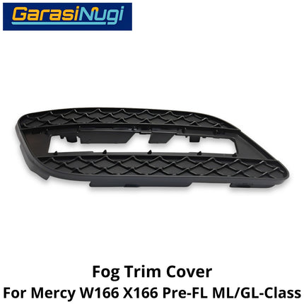 Fog Trim For Mercy W166 X166 Pre-Facelift Cover Chrome Lampu Kabut Grill Mercedes ML GL