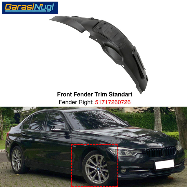 Front Fender BMW F30 Penutup Spakbor Roda Depan Wheel Arch 328 330