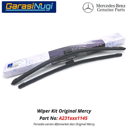 Mercedes R231 Gen 6 Wiper Magic Vision Control Kit Kaca Depan Front Window SL350 SL400