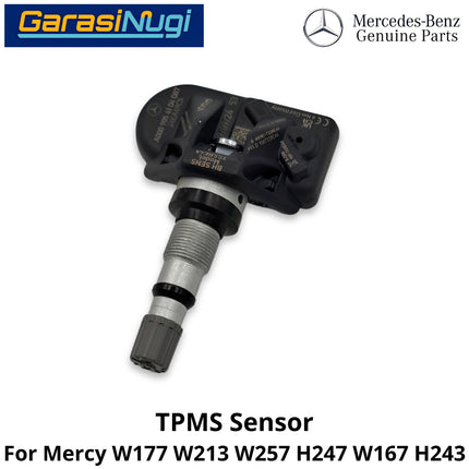 Tire Pressure Mercy W177 W213 W257 H243 Monitoring System TPMS Sensor Tekanan Udara Ban Mercedes A200 E200 CLS GLA