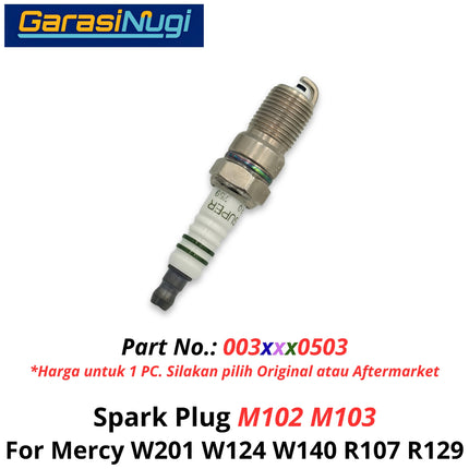 Spark Plug Mercy W201 W124 W140 R129 Busi Mesin Original 0031590503 Mercedes C180 E230 S280 SL