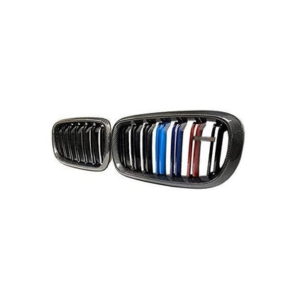 BMW Grill Kidney Grille Hidung Double Slat Carbon M Color F15 X5 X6