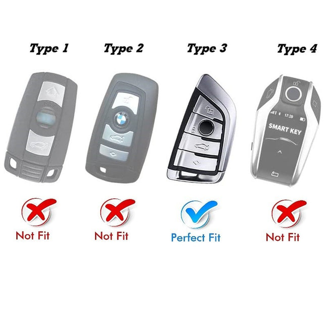 Metal Kulit Key Case Sarung Kunci BMW F48 G01 G20 X1 X3 120 320 520