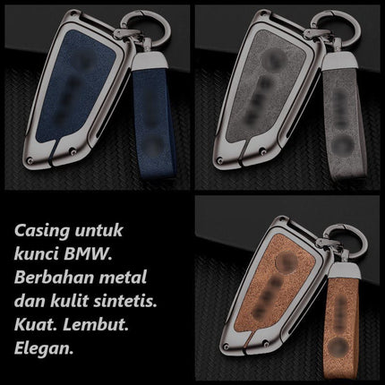 Metal Kulit Key Case Sarung Kunci BMW F48 G01 G20 X1 X3 120 320 520