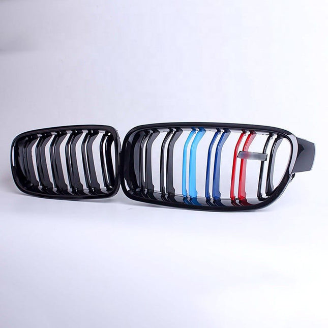 BMW Grill Kidney Grille Hidung Kap Double Slat Glossy M Color F30 320i