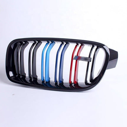 BMW Grill Kidney Grille Hidung Kap Double Slat Glossy M Color F30 320i