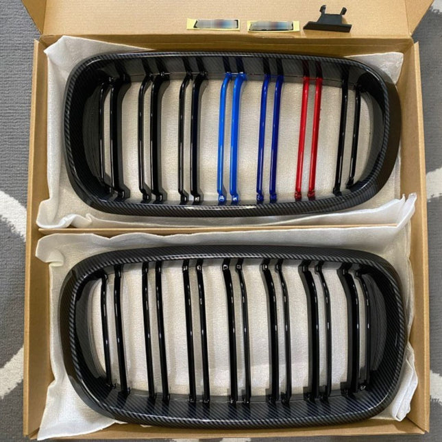BMW Grill Kidney Grille Hidung Double Slat Carbon M Color F15 X5 X6
