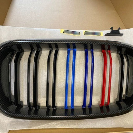 BMW Grill Kidney Grille Hidung Double Slat Carbon M Color F15 X5 X6
