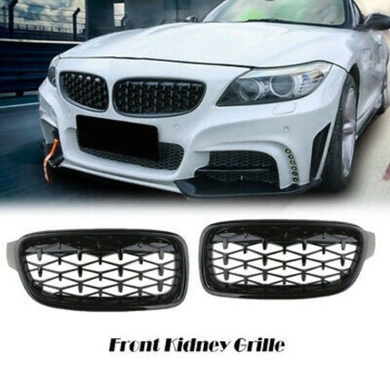BMW Grill Kidney Grille Hidung Glossy Black Diamond Slat Hitam F30 320