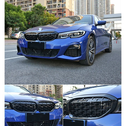 BMW Grill Kidney Grille Hidung Glossy Black Diamond Slat Hitam G20 320