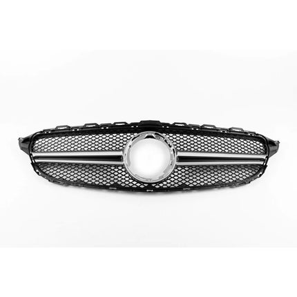 Mercedes W205 Mercy C Class Grill Hidung Chrome Grille Diamond GTR AMG