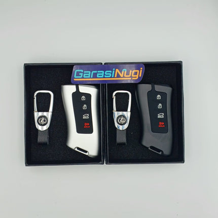 Lexus ES LS UX LC Aluminium Metal Key Case Sarung Kunci 3 4 Tombol