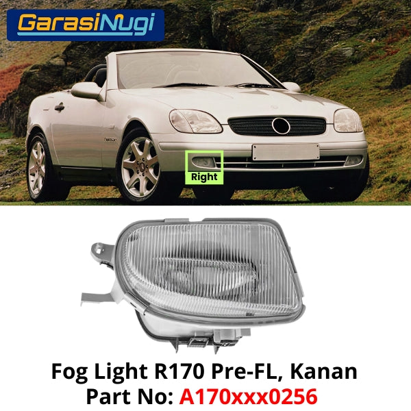 Fog Lights Mercy R170 W210 Lampu Kabut Bumper Depan Mercedes E230 SLK