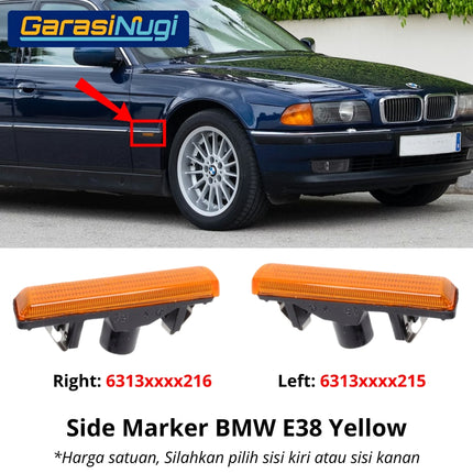 BMW E38 Side Marker Lights Lampu Sein Samping Turn Signal 740 750iL