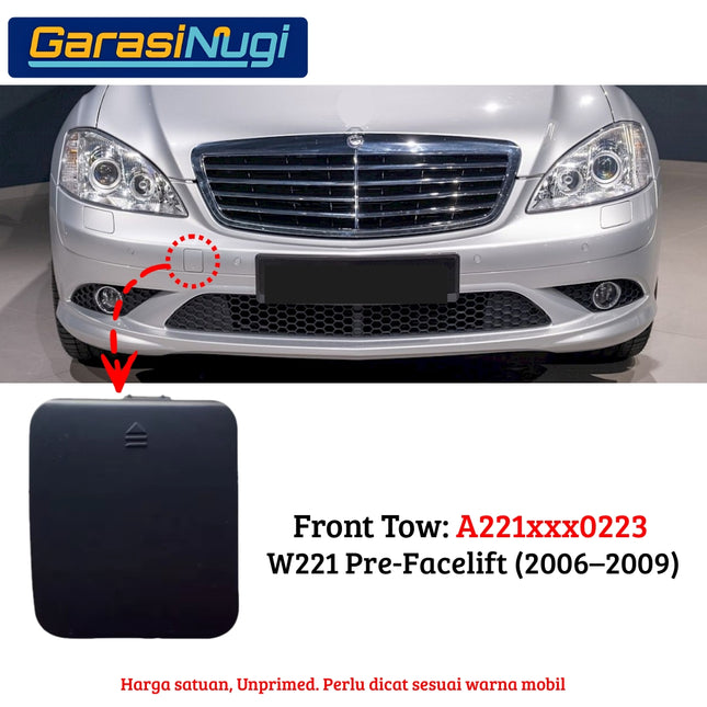 Lubang Towing For Mercy W221 Bumper Tow Derek Mercedes S300 S350 2006 - 2013