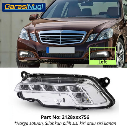 Fog Lights Lampu Kabut Bumper LED DRL Mercedes W212 W207 E350 E550