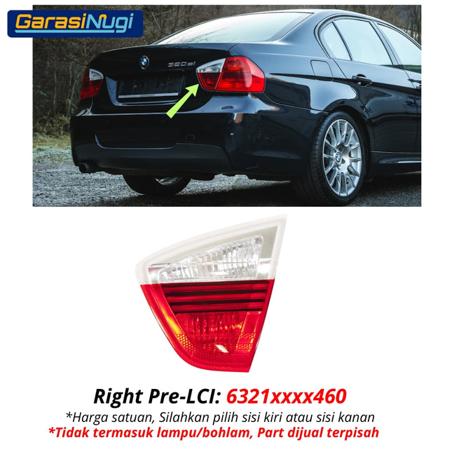 BMW E90 Trunk Light Mika Lampu Rem Mundur Rear Brake Pintu Bagasi 320 325