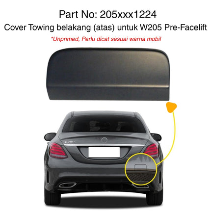 Lubang Towing Mercy W205 Bumper Tow Derek Cover Mercedes C200 C250 C300
