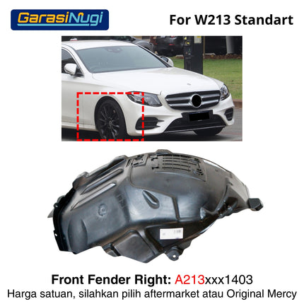Front Fender Mercy W213 Penutup Spakbor Roda Depan Wheel Arch E300