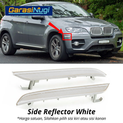 Reflector BMW E70 E71 E72 Mata Kucing Side Trim Samping Front Bumper X6