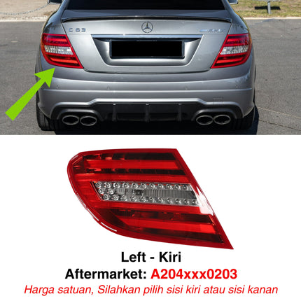 Lampu Belakang Mercedes W204 Facelift Stop Lamp LED Assembly C250 C300 AMG