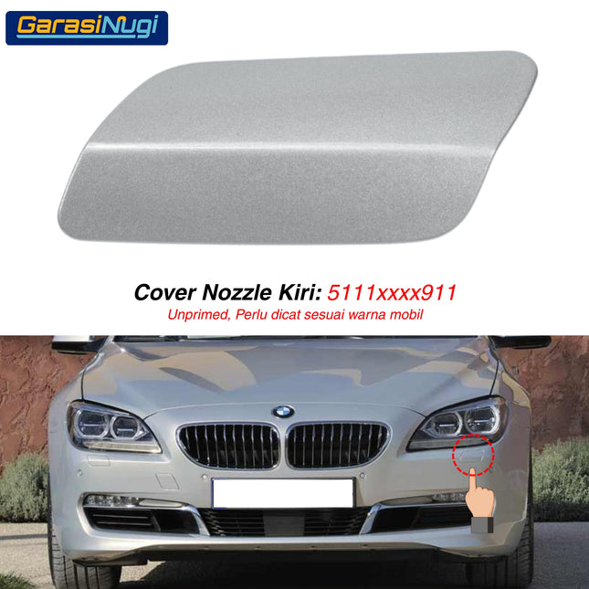 Cover Nozzle Washer For BMW F06 F12 F13 Tutup Lampu Bumper 6 Series