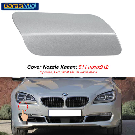 Cover Nozzle Washer For BMW F06 F12 F13 Tutup Lampu Bumper 6 Series