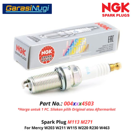 Spark Plug Mercy W203 W211 W220 R230 Busi Mesin Original 0041594503 Mercedes C200 E200 S300 SL