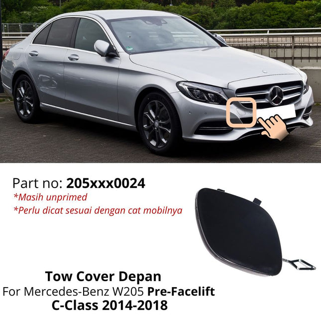 Lubang Towing Mercy W205 Bumper Tow Derek Cover Mercedes C200 C300