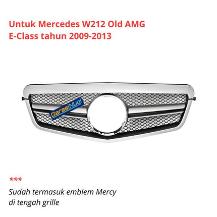 Mercedes W212 Mercy E Class Grill Hidung Chrome Grille Diamond GTR AMG
